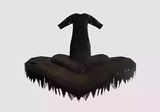 abstract black dress 