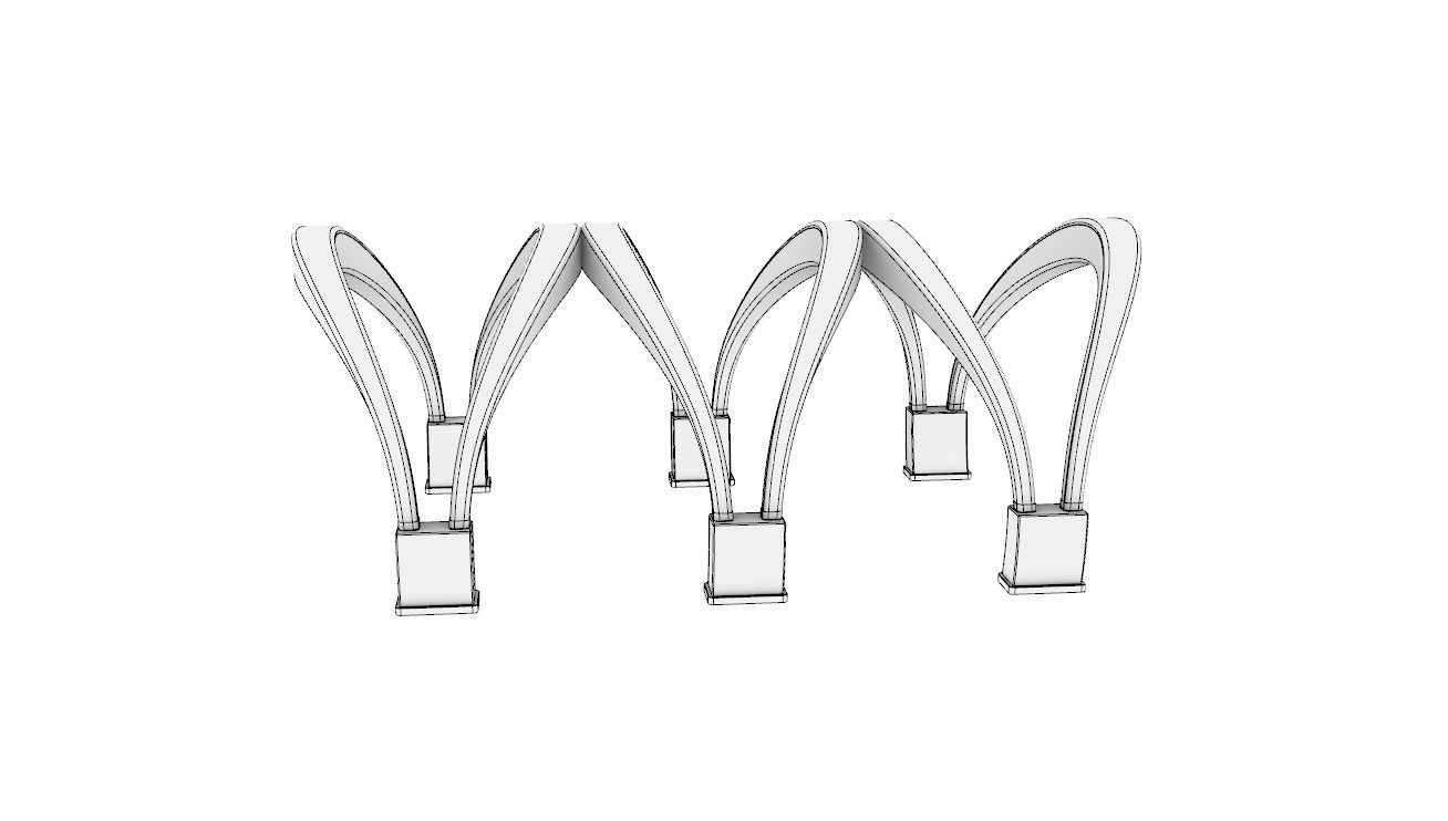 Shade Structure Architectural Stand Alone Structure 3D model_14