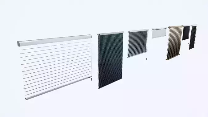 Window blind horizontal hunter douglas 3d model