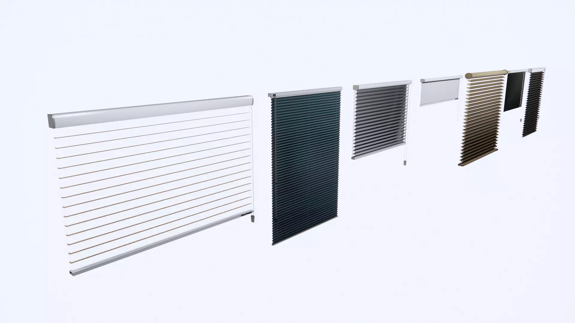 Window blind horizontal hunter douglas 3d model 3D model_0