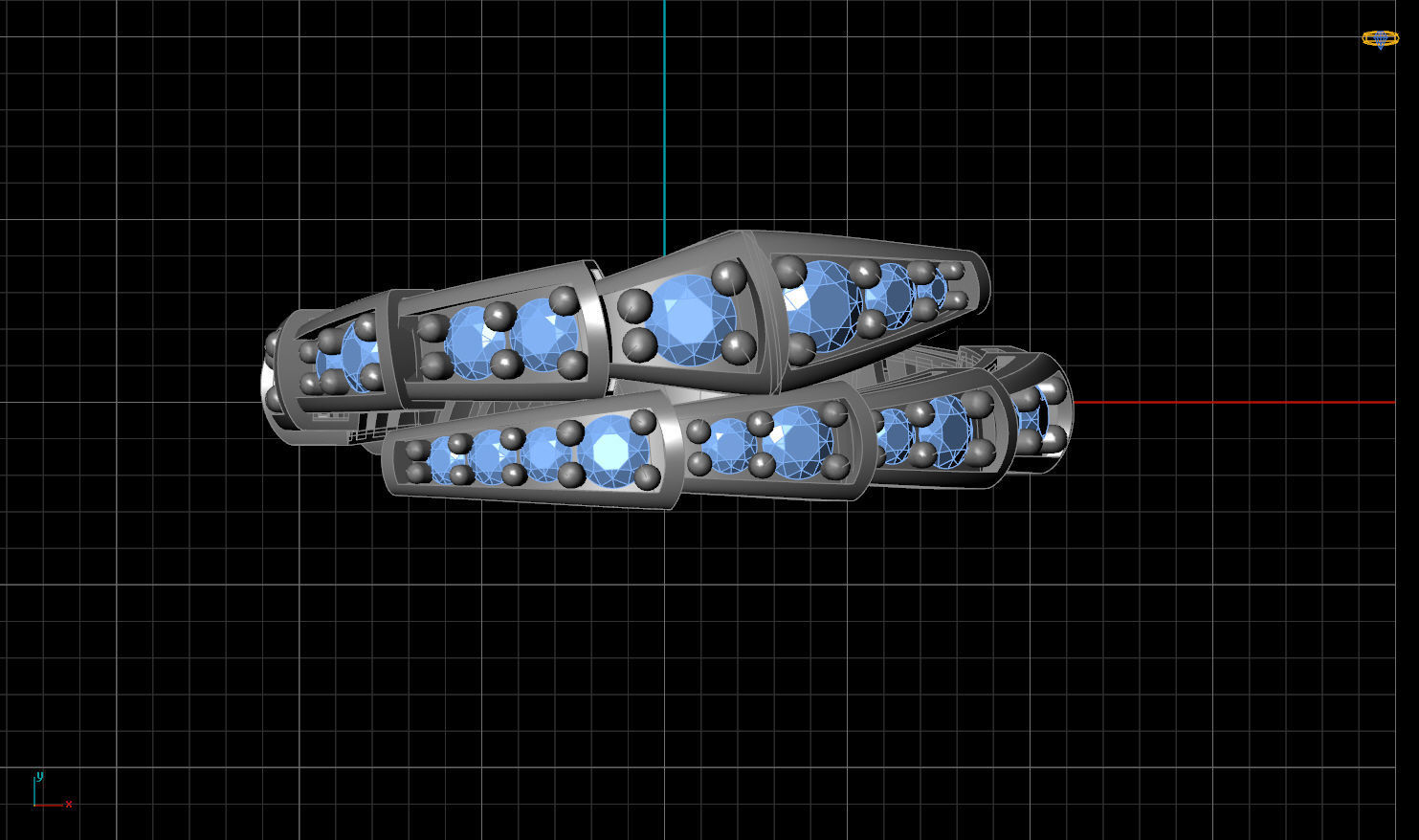 Tried Fusion Snake Ring 3D print model_3