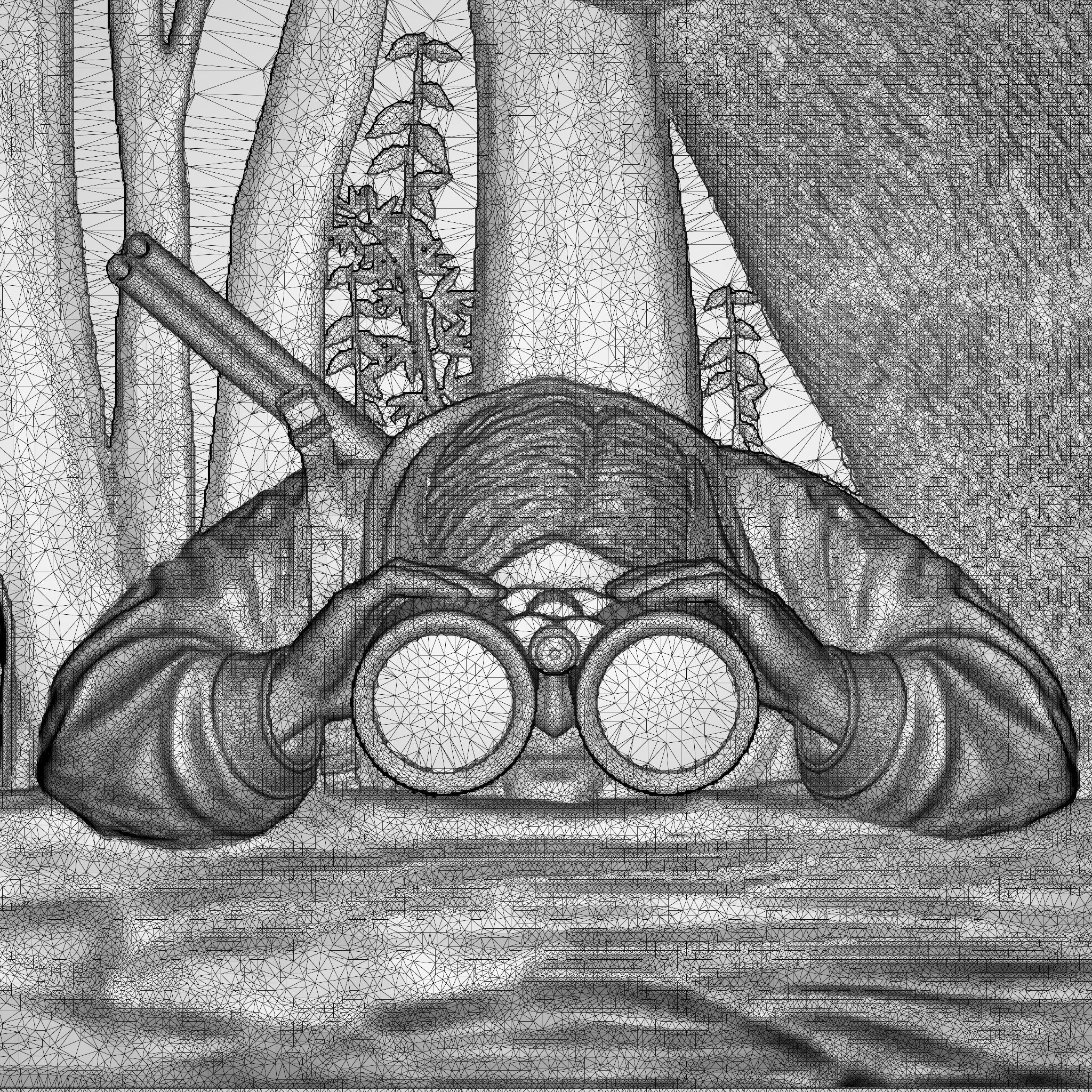 BEAR HUNTER RELIEF 3D model_15