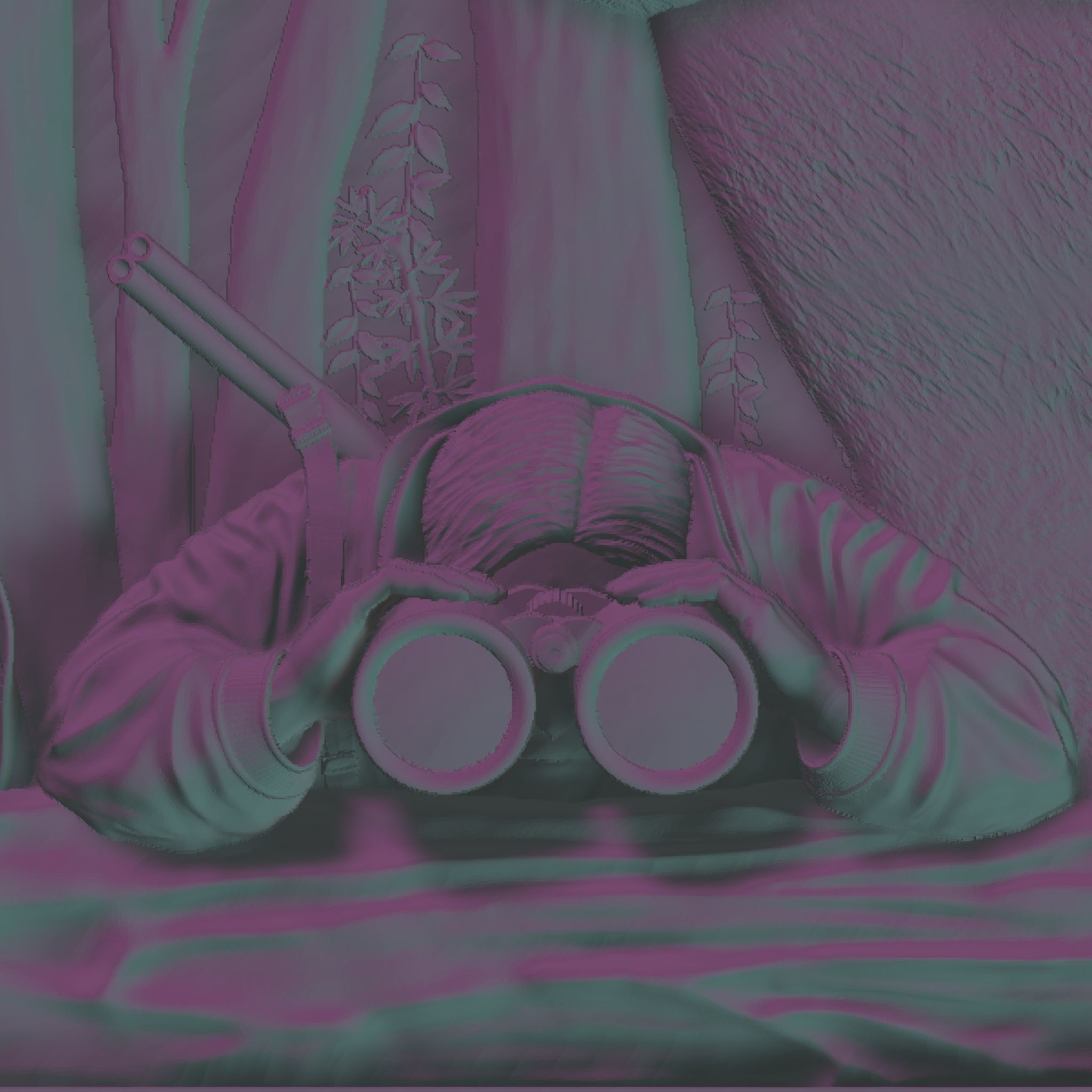 BEAR HUNTER RELIEF 3D model_18