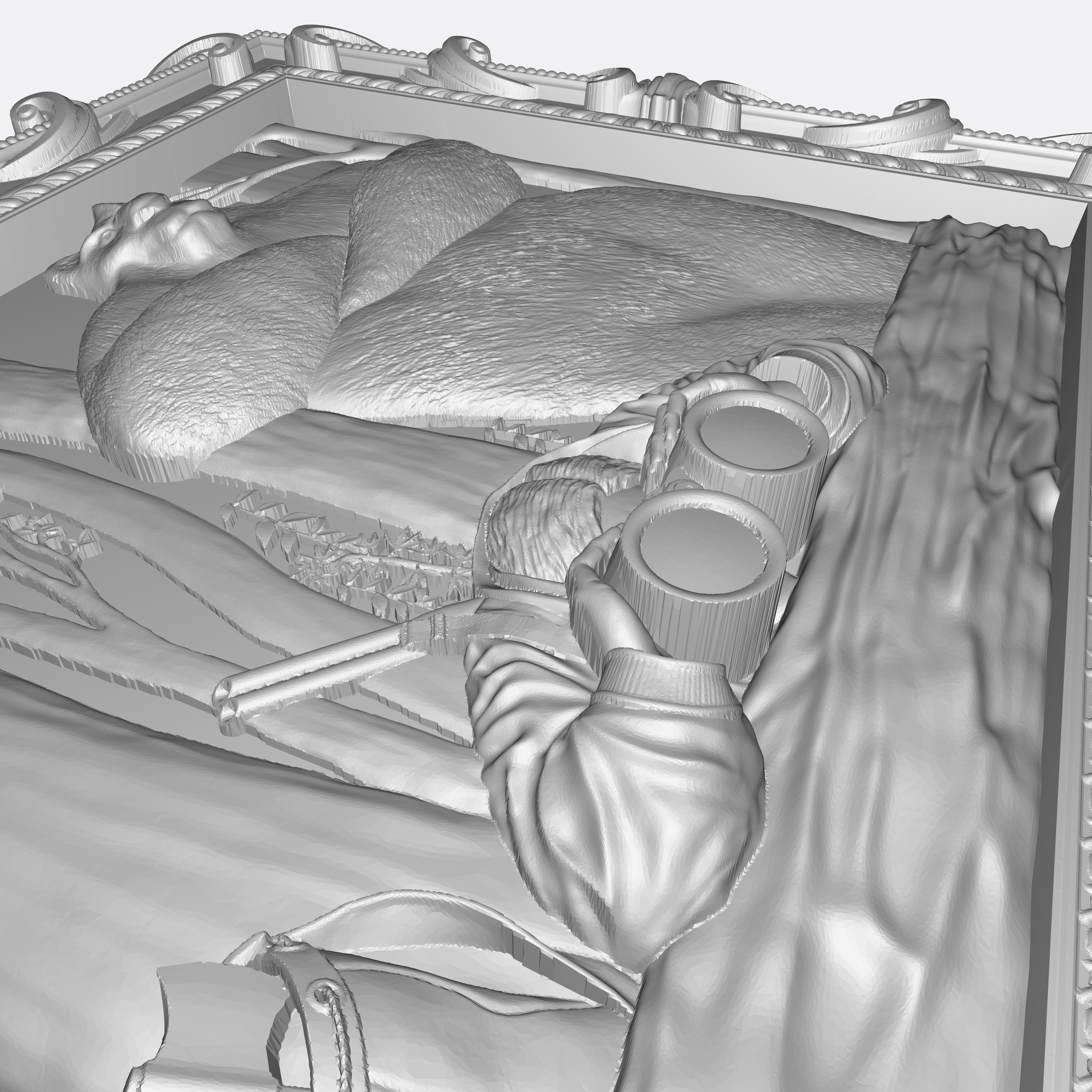 BEAR HUNTER RELIEF 3D model_10