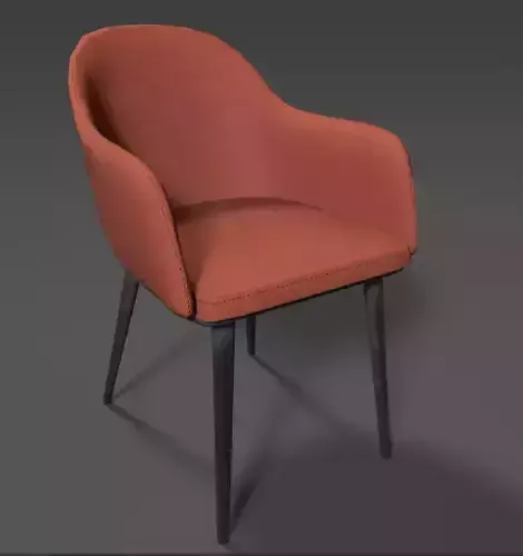Lowpoly chair for Games and AR VR