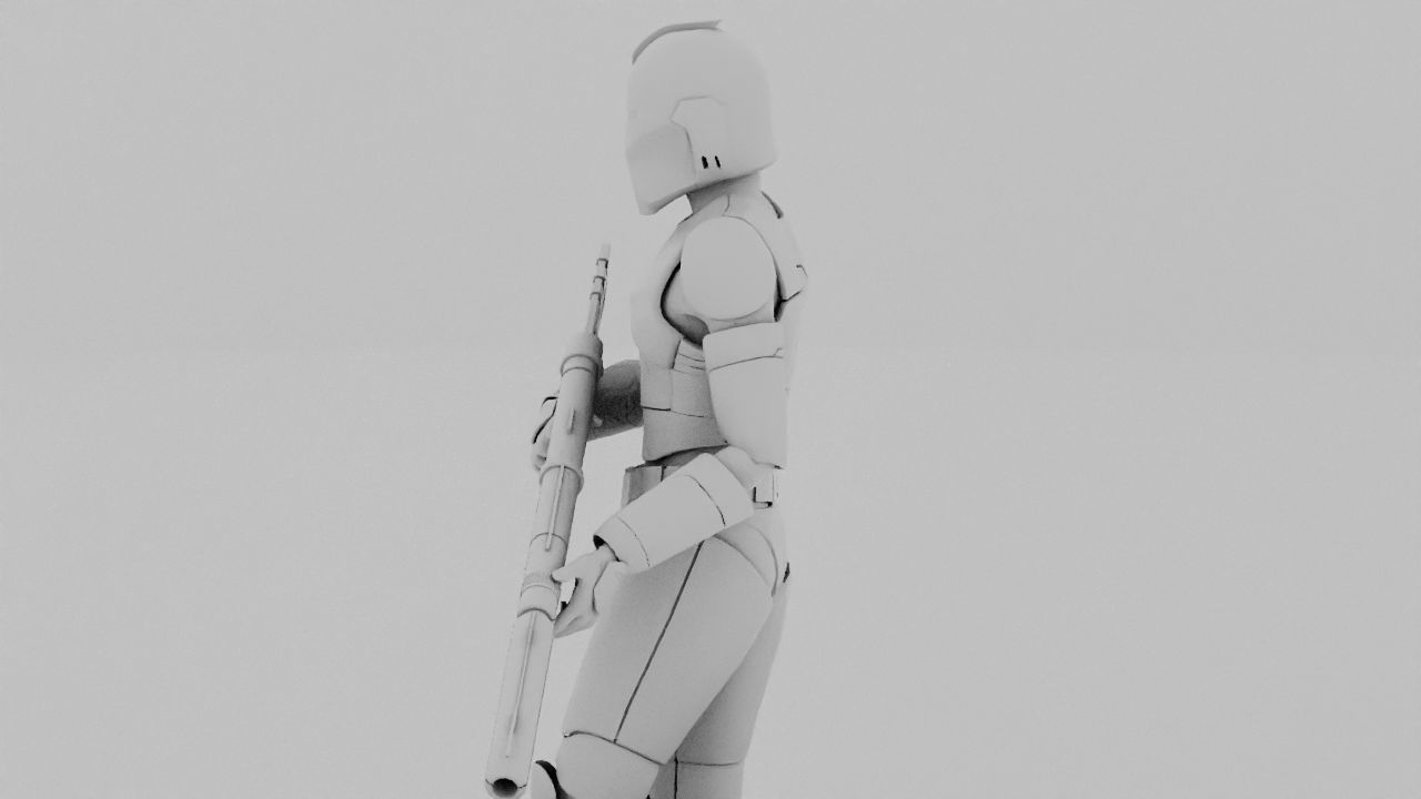 Clone Trooper rigged character 3D model_32