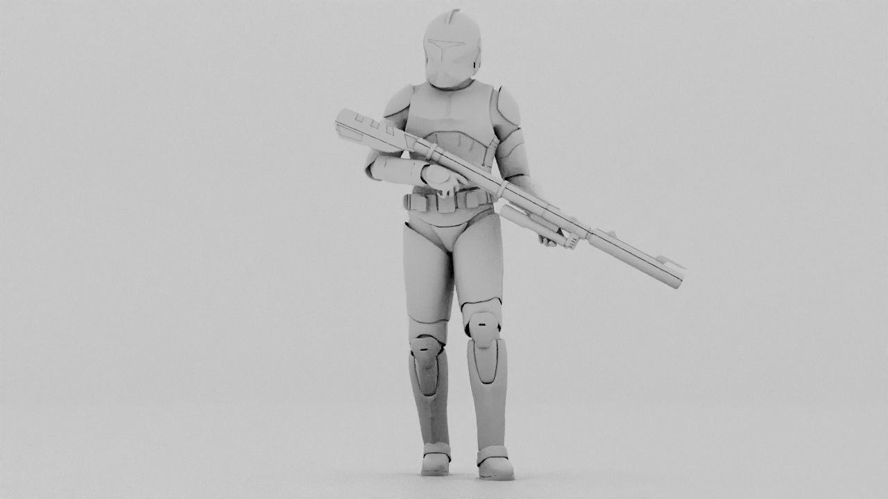 Clone Trooper rigged character 3D model_35