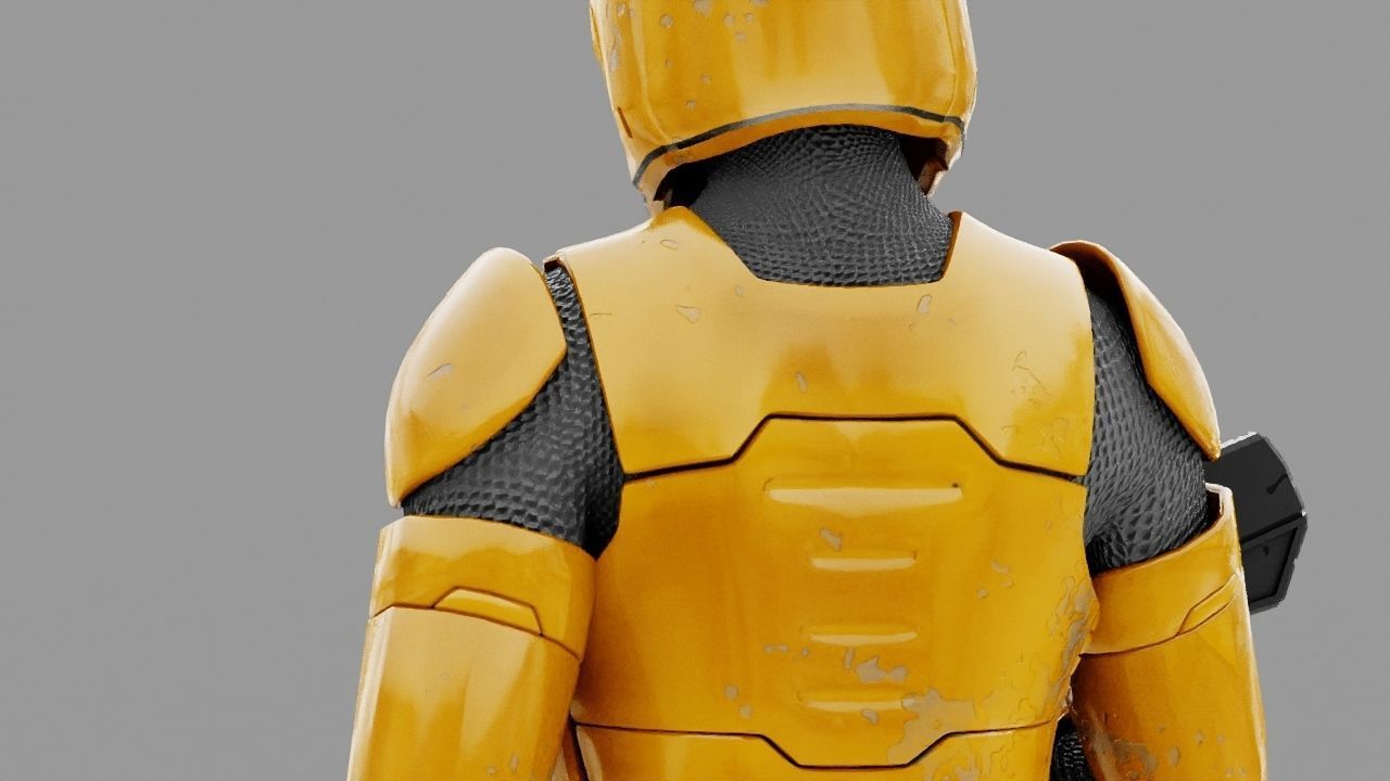 Clone Trooper rigged character 3D model_19