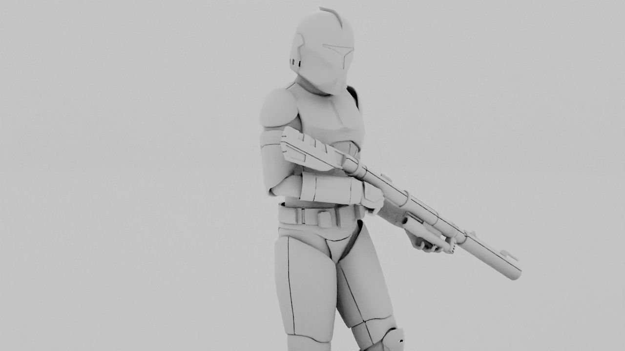 Clone Trooper rigged character 3D model_28