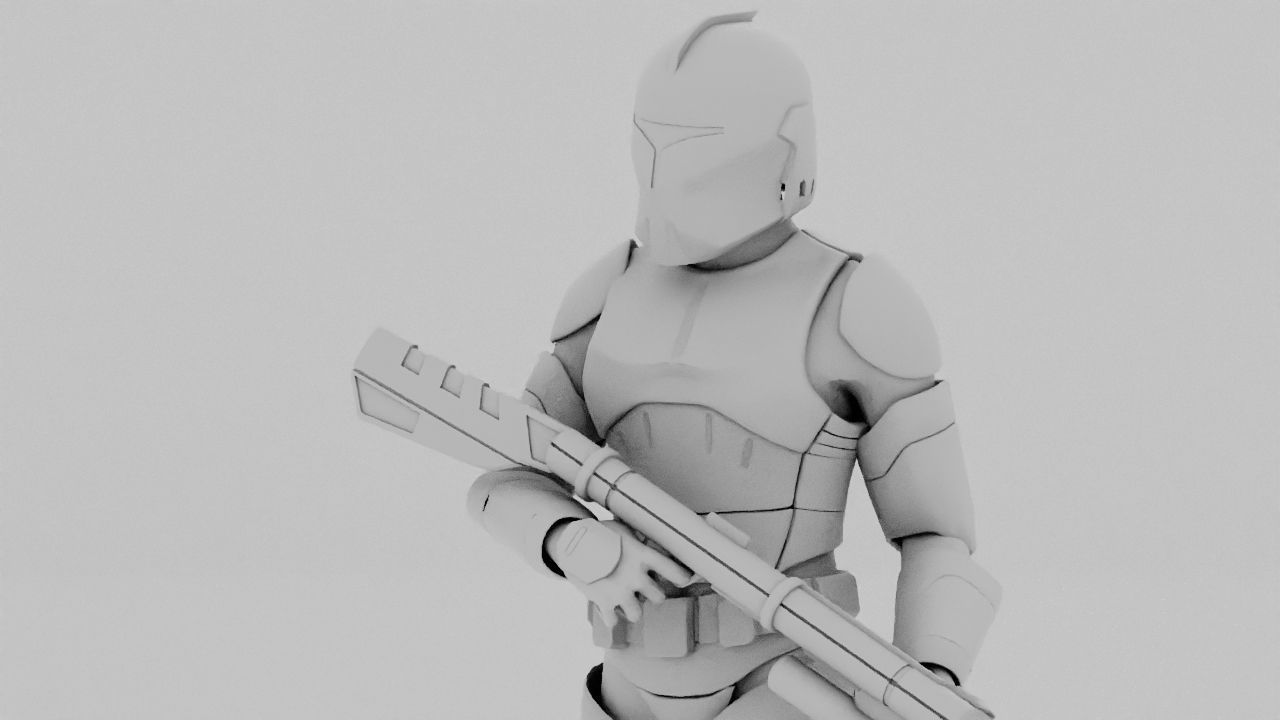 Clone Trooper rigged character 3D model_26