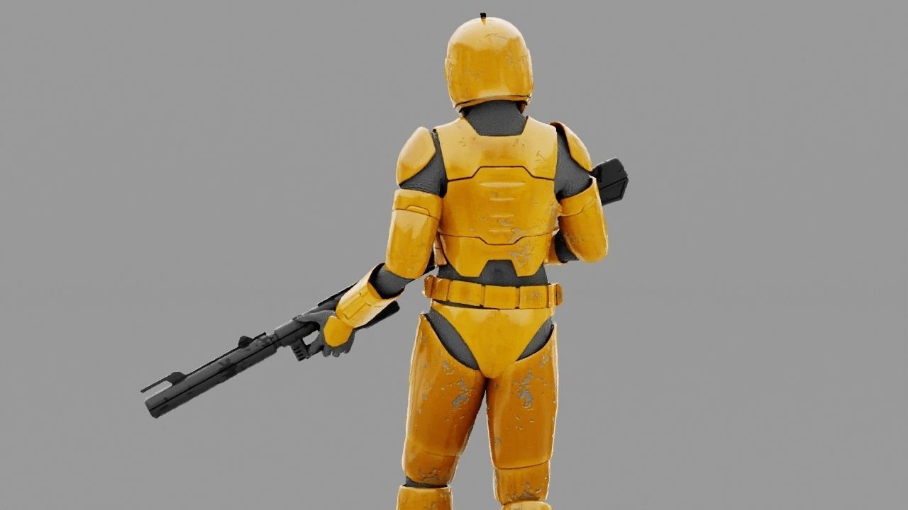 Clone Trooper rigged character 3D model_2