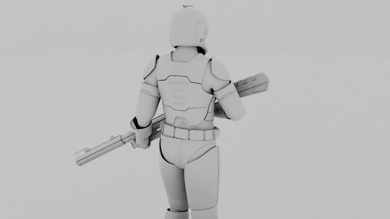 Clone Trooper rigged character 3D model_30
