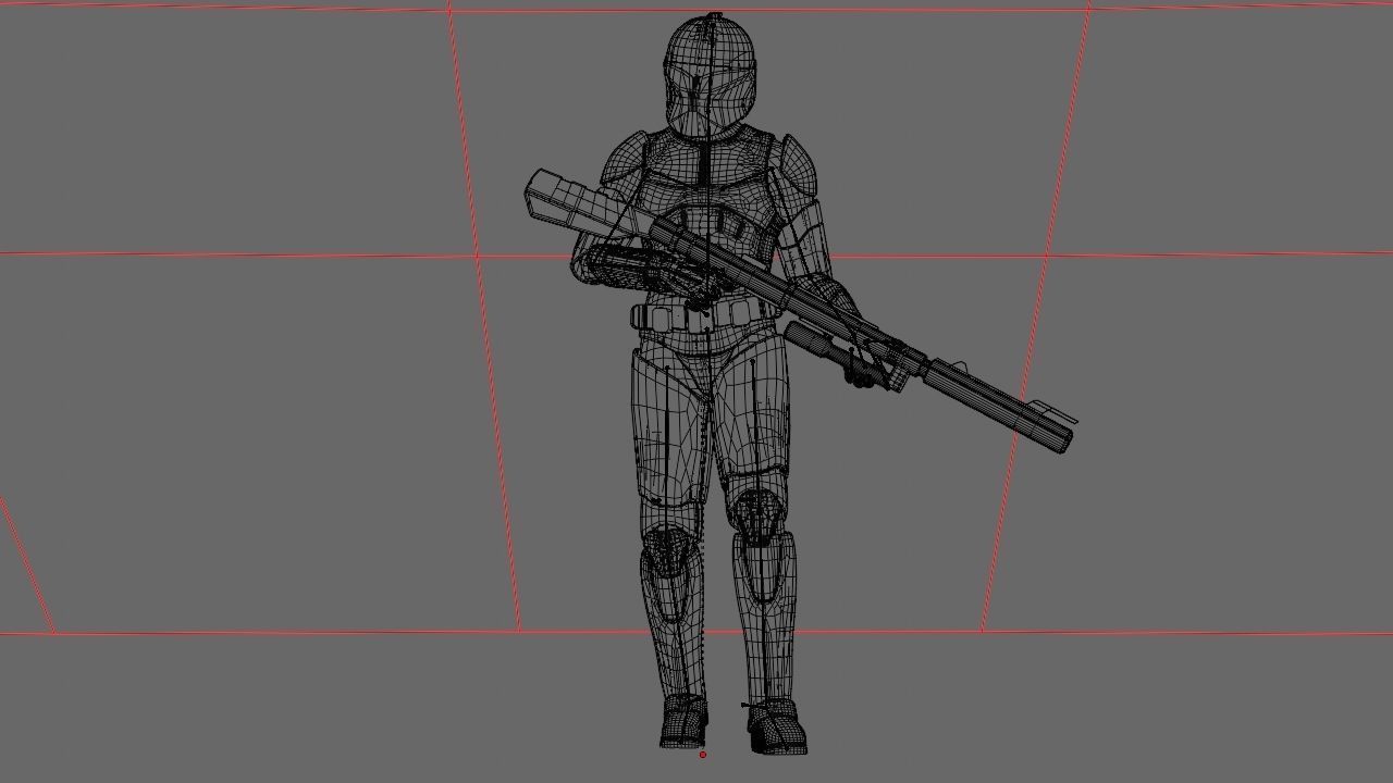 Clone Trooper rigged character 3D model_36