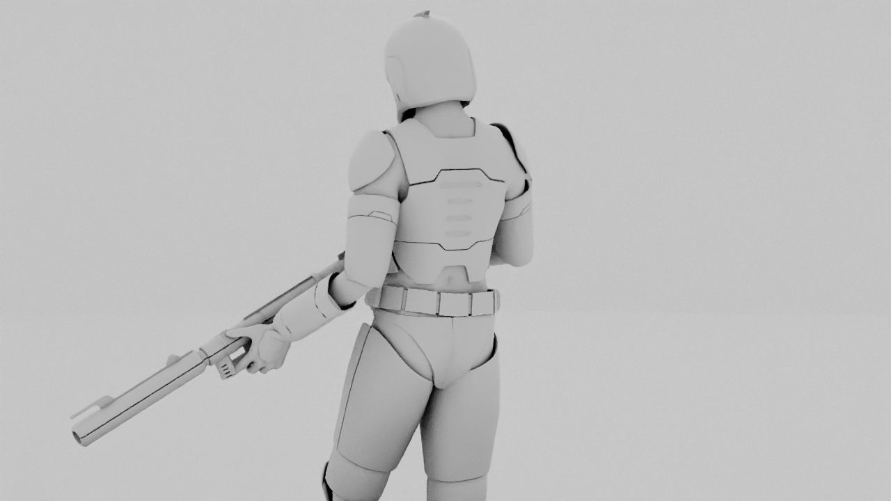 Clone Trooper rigged character 3D model_31