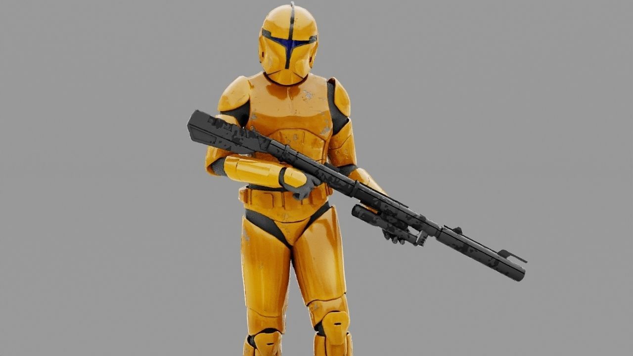 Clone Trooper rigged character 3D model_17