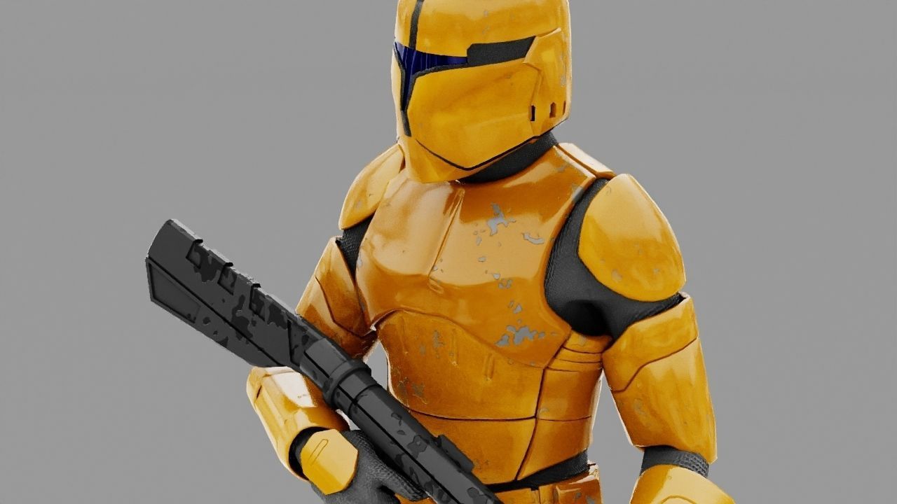Clone Trooper rigged character 3D model_18