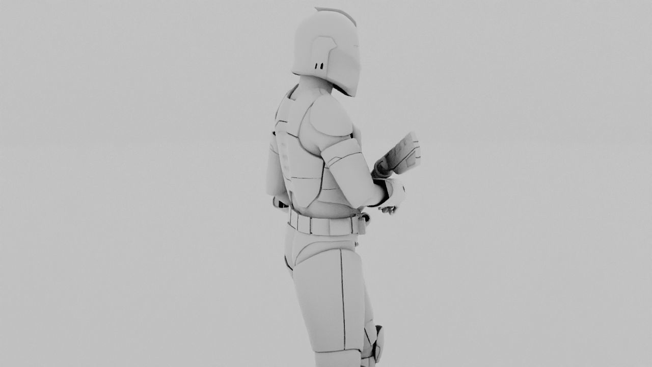 Clone Trooper rigged character 3D model_29