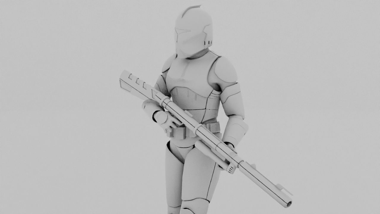 Clone Trooper rigged character 3D model_33
