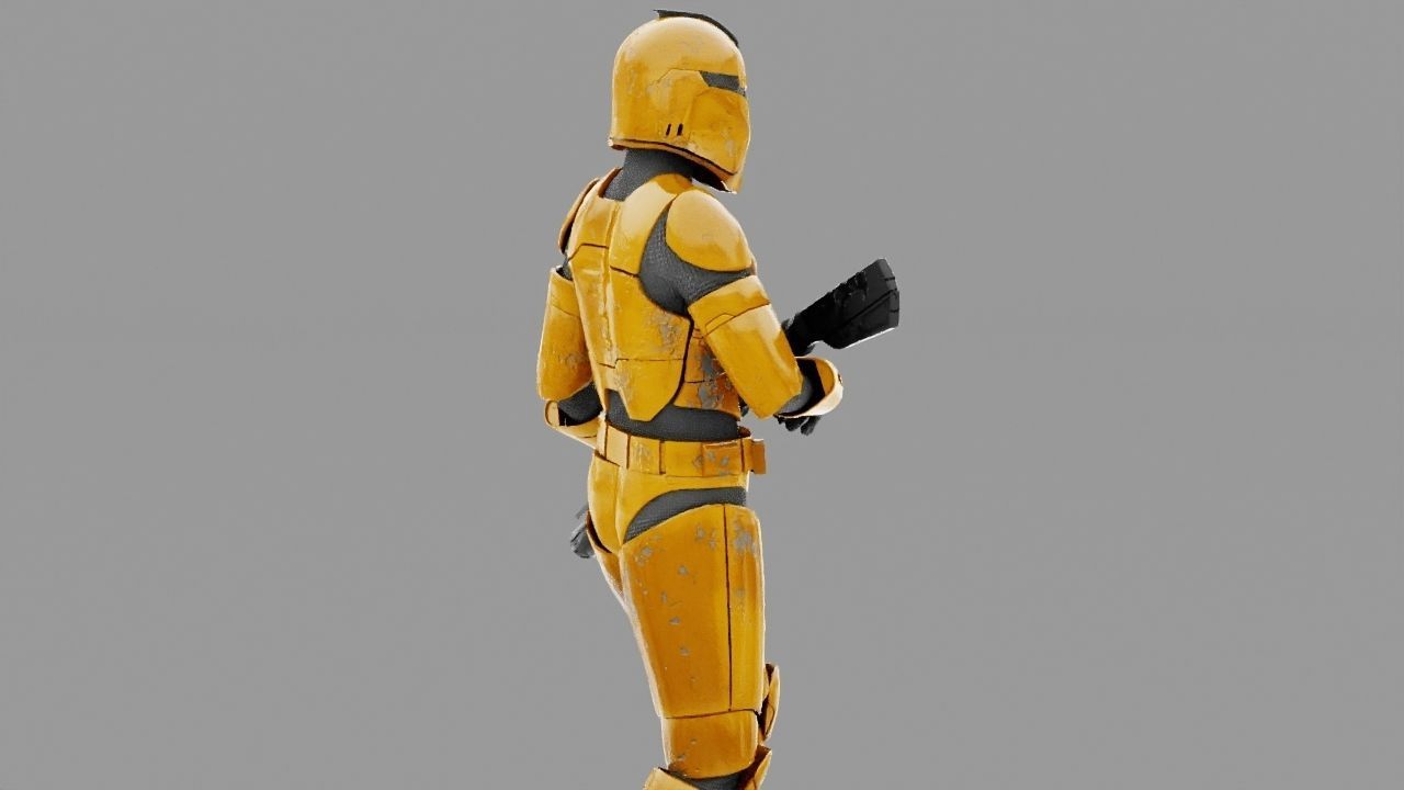 Clone Trooper rigged character 3D model_12