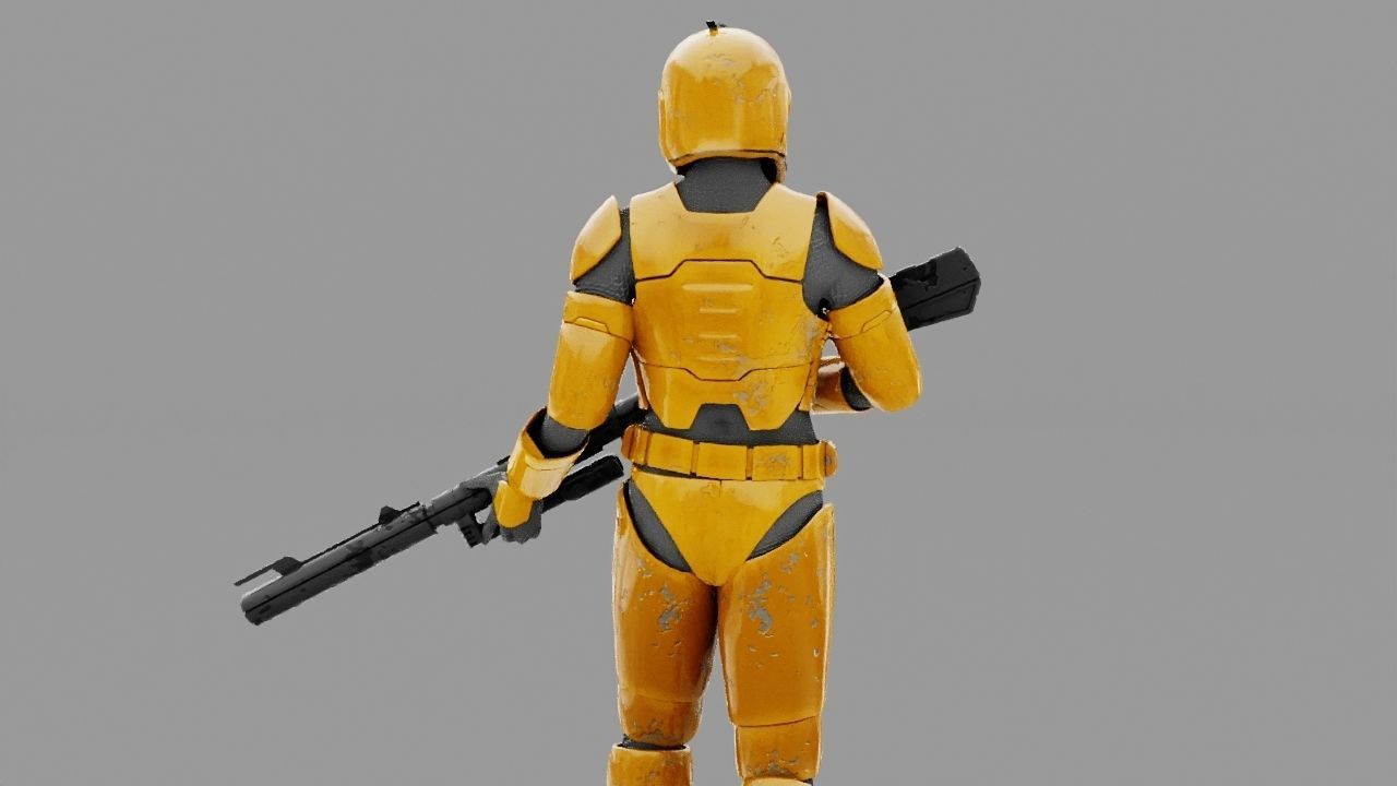 Clone Trooper rigged character 3D model_3