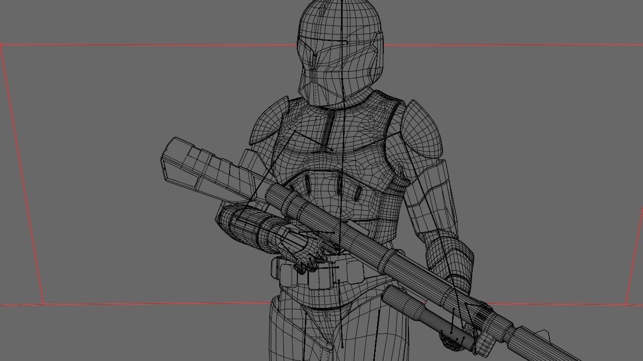 Clone Trooper rigged character 3D model_37