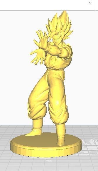 Goku SSJ 3D print model_1