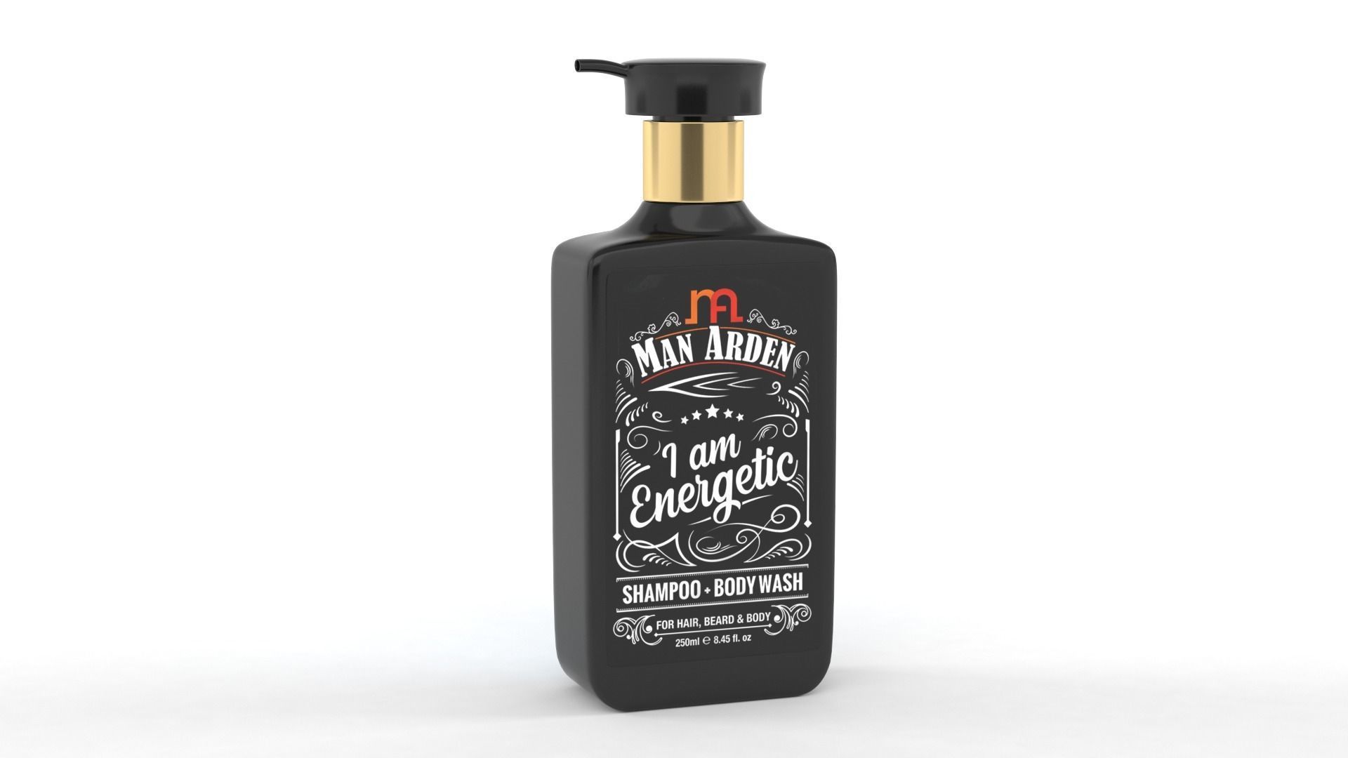 Man Arden Shampoo 3D model_3