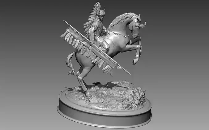 Cheyenne Warrior 3D print model