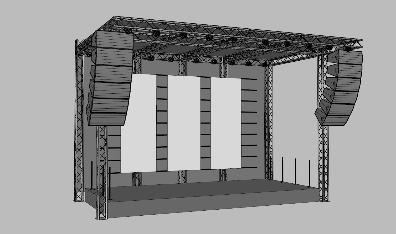 Concert Stage 2 3D model_7