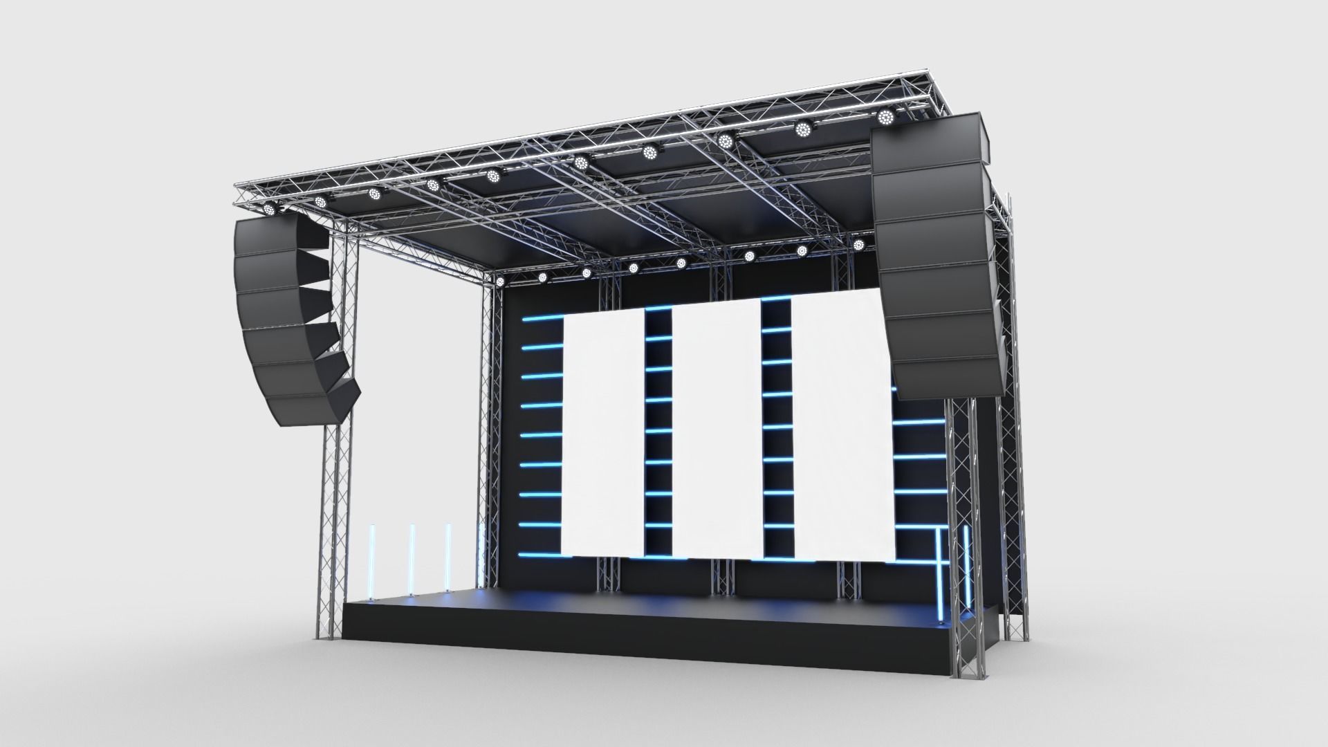 Concert Stage 2 3D model_2