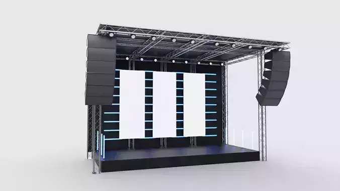 Concert Stage 2 3D model