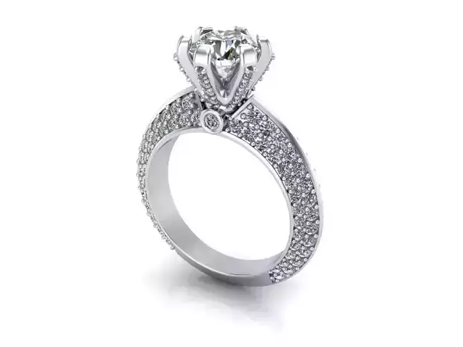 Pave Engagement Ring