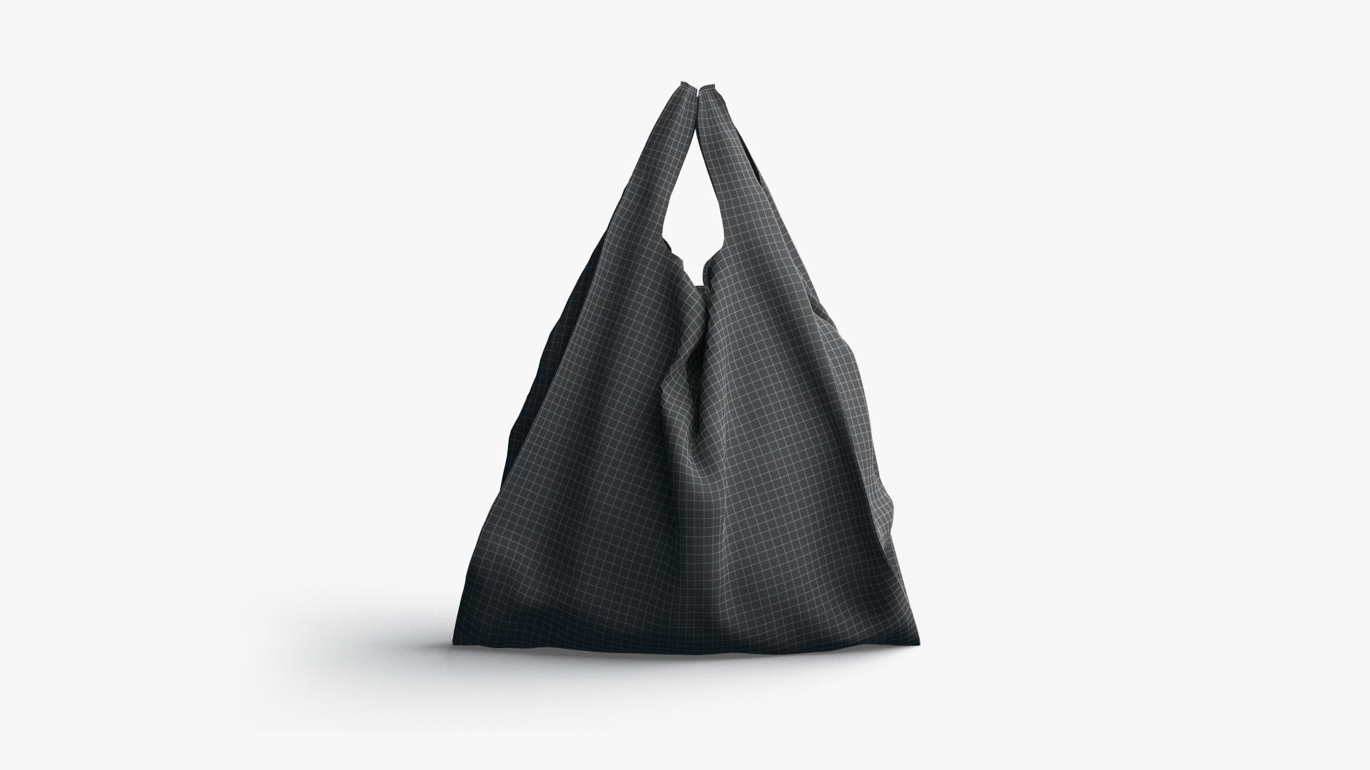 T-shirt plastic bag stand Low-poly 3D model_6