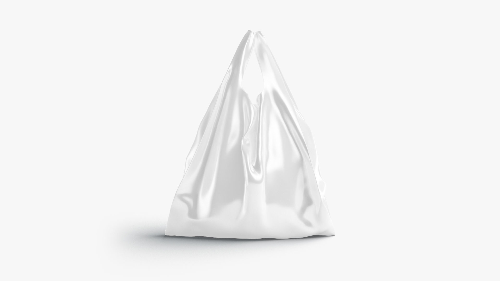 T-shirt plastic bag stand Low-poly 3D model_1