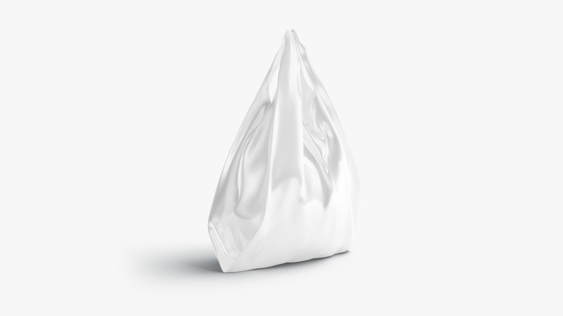 T-shirt plastic bag stand Low-poly 3D model_3