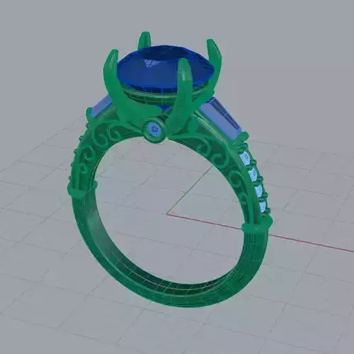 Vintage Floral Engagement 