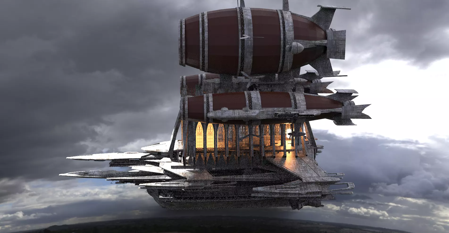 Grand Cathedral Ship 2 3D model 3D model_0