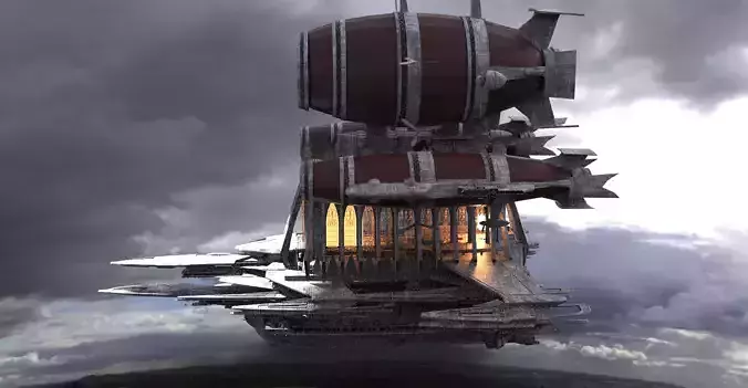 Grand Cathedral Ship 2 3D model