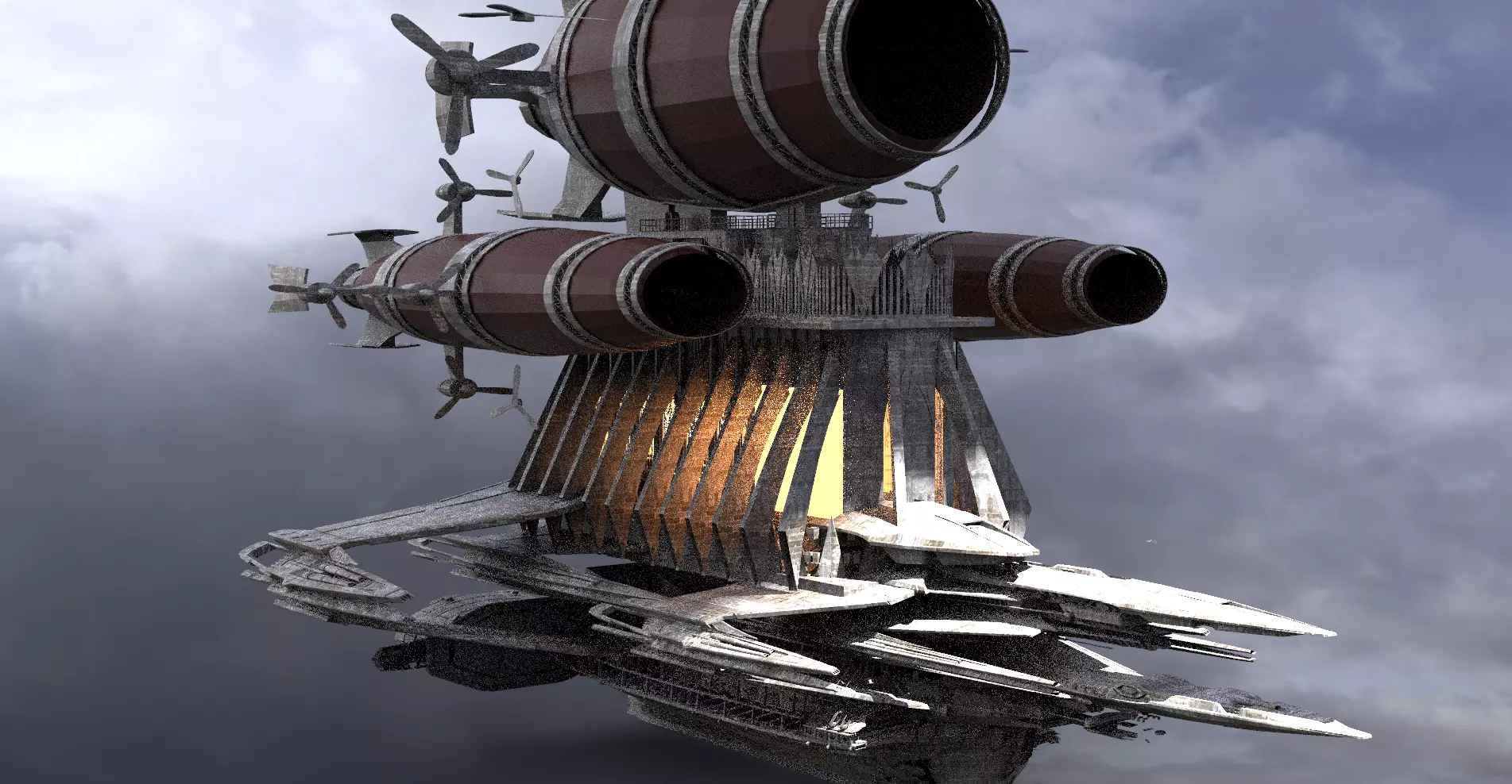 Grand Cathedral Ship 4 3D model_0