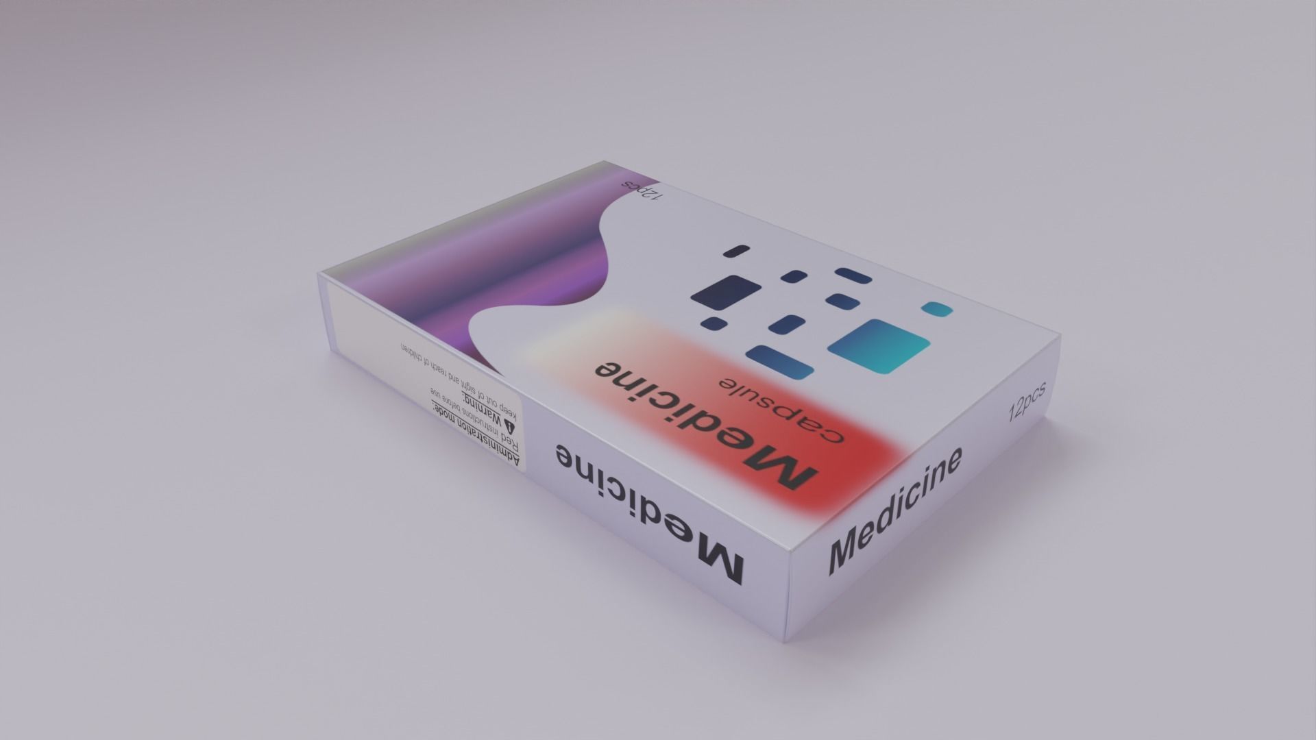 Medicine Package 3D model_9