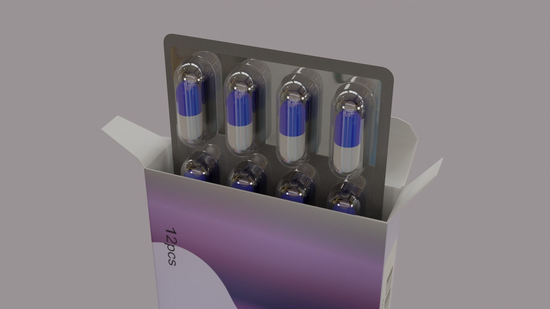 Medicine Package 3D model_3
