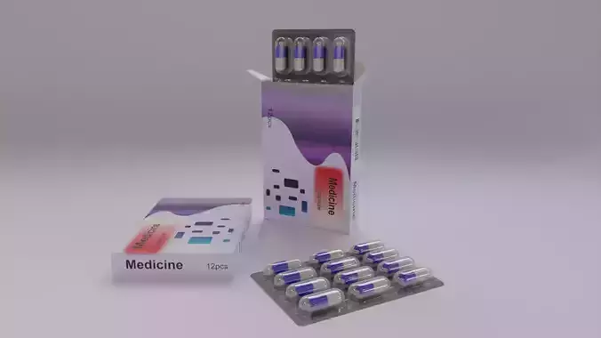 Medicine Package 3D model