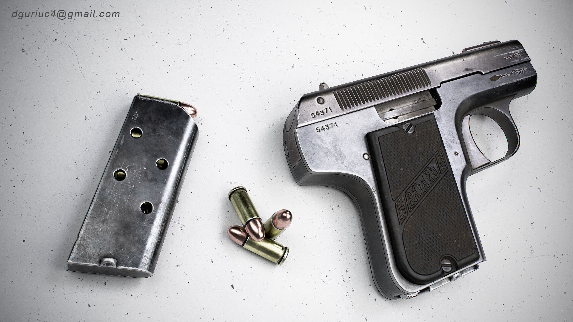 Bayard 1908 Low-poly 3D model_5