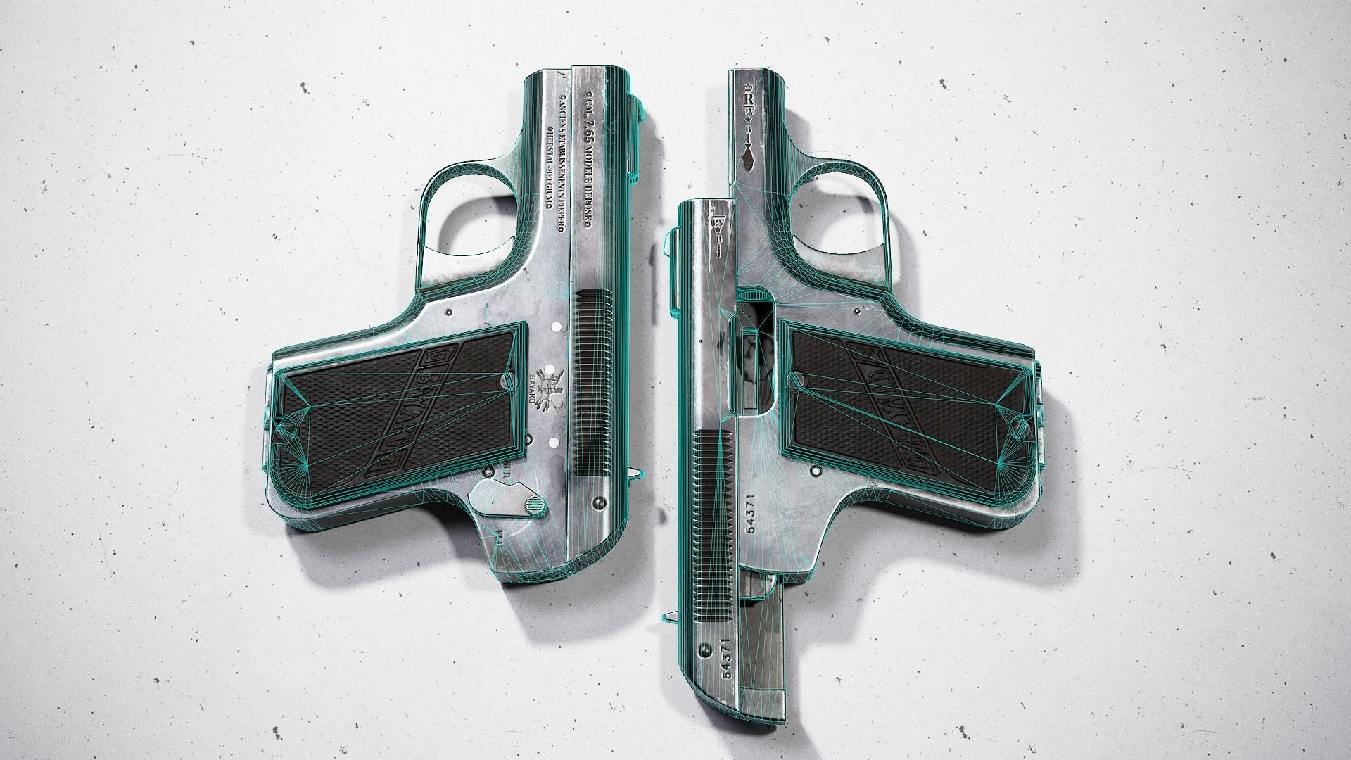 Bayard 1908 Low-poly 3D model_6