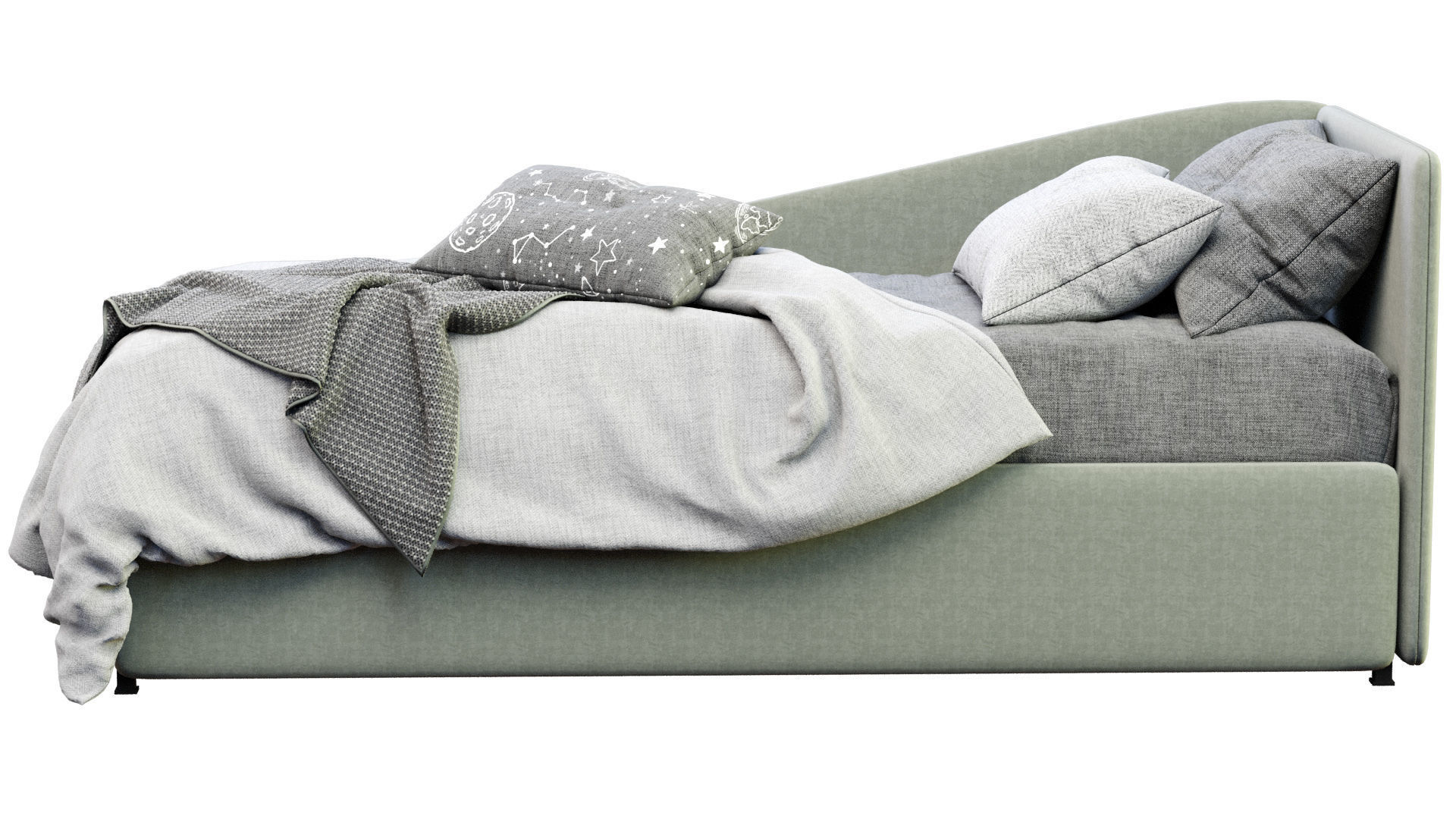 Titti Single Bed By Bonaldo 3D model_5