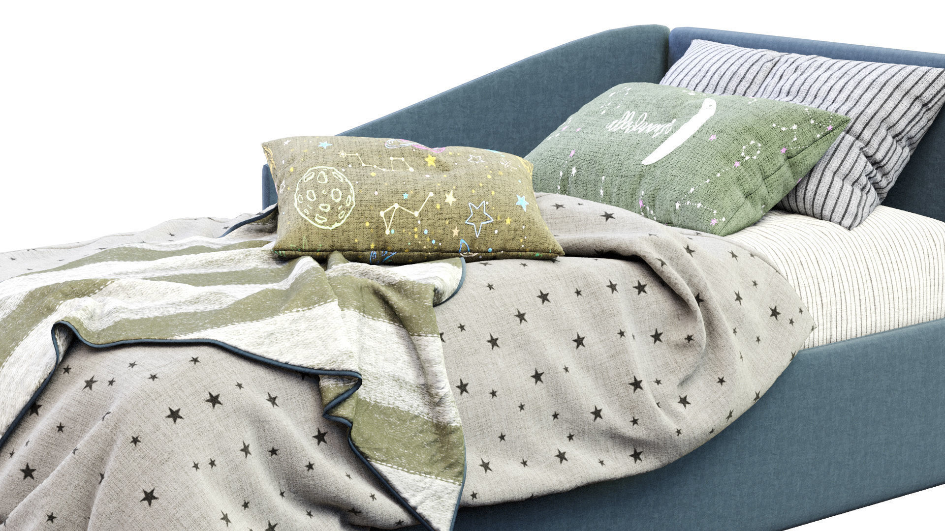 Titti Single Bed By Bonaldo 3D model_12