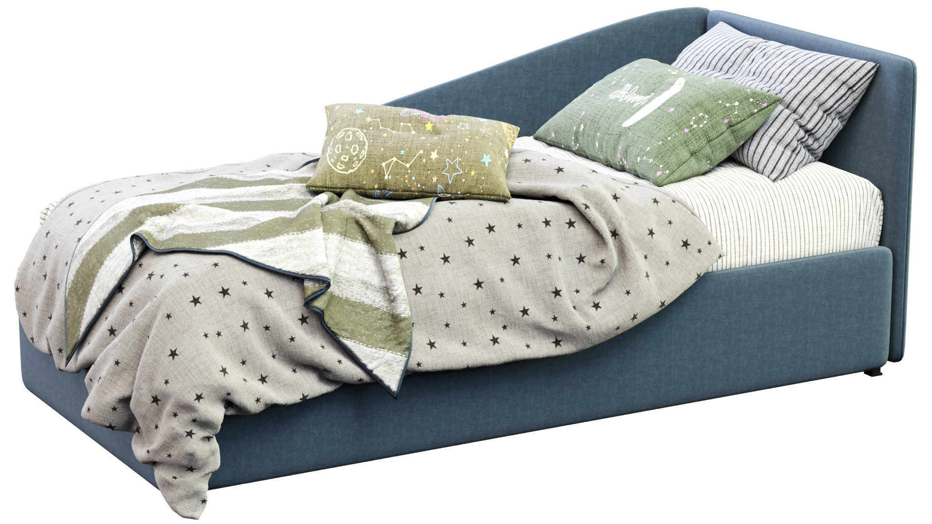 Titti Single Bed By Bonaldo 3D model_15