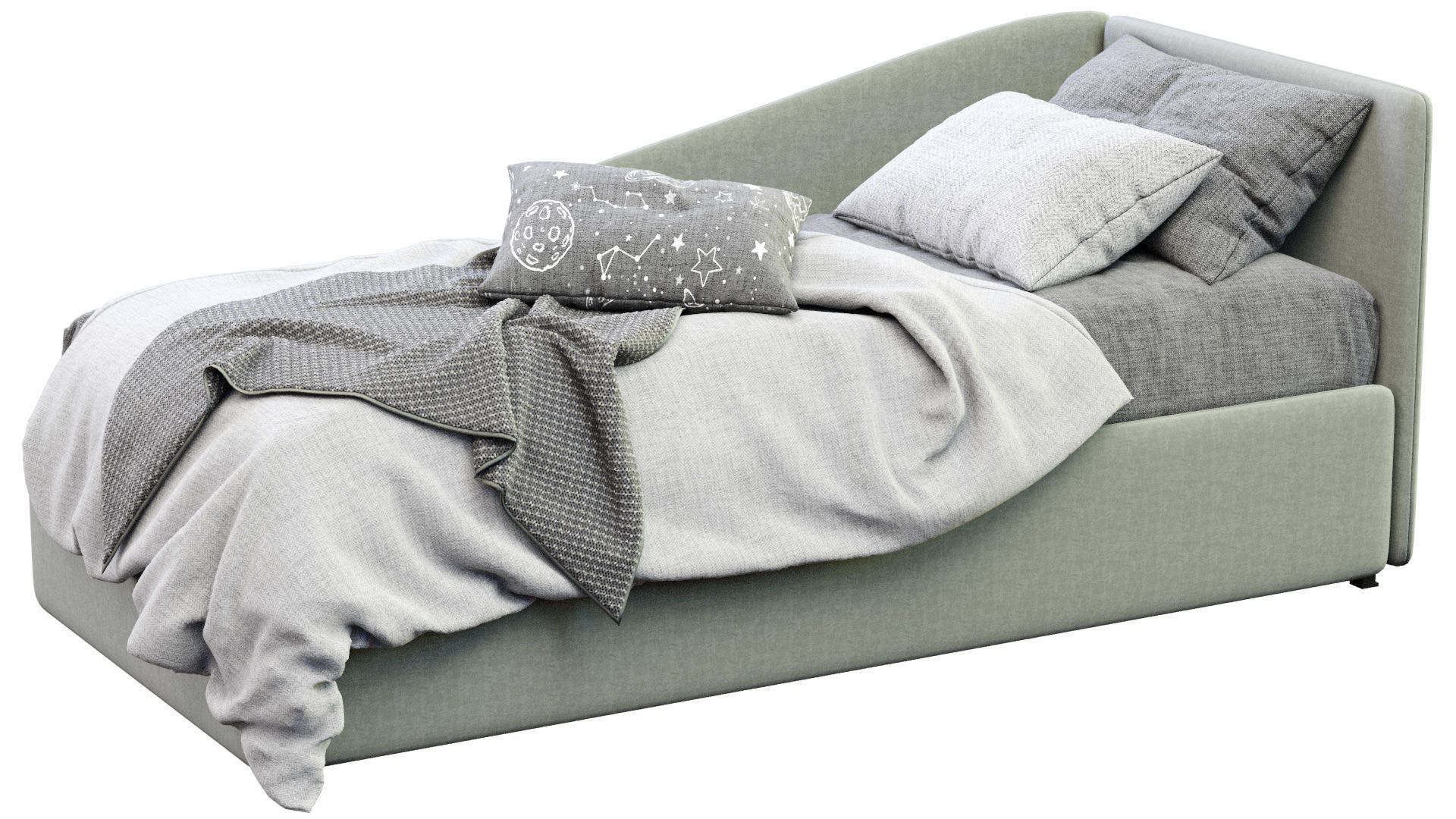 Titti Single Bed By Bonaldo 3D model_7