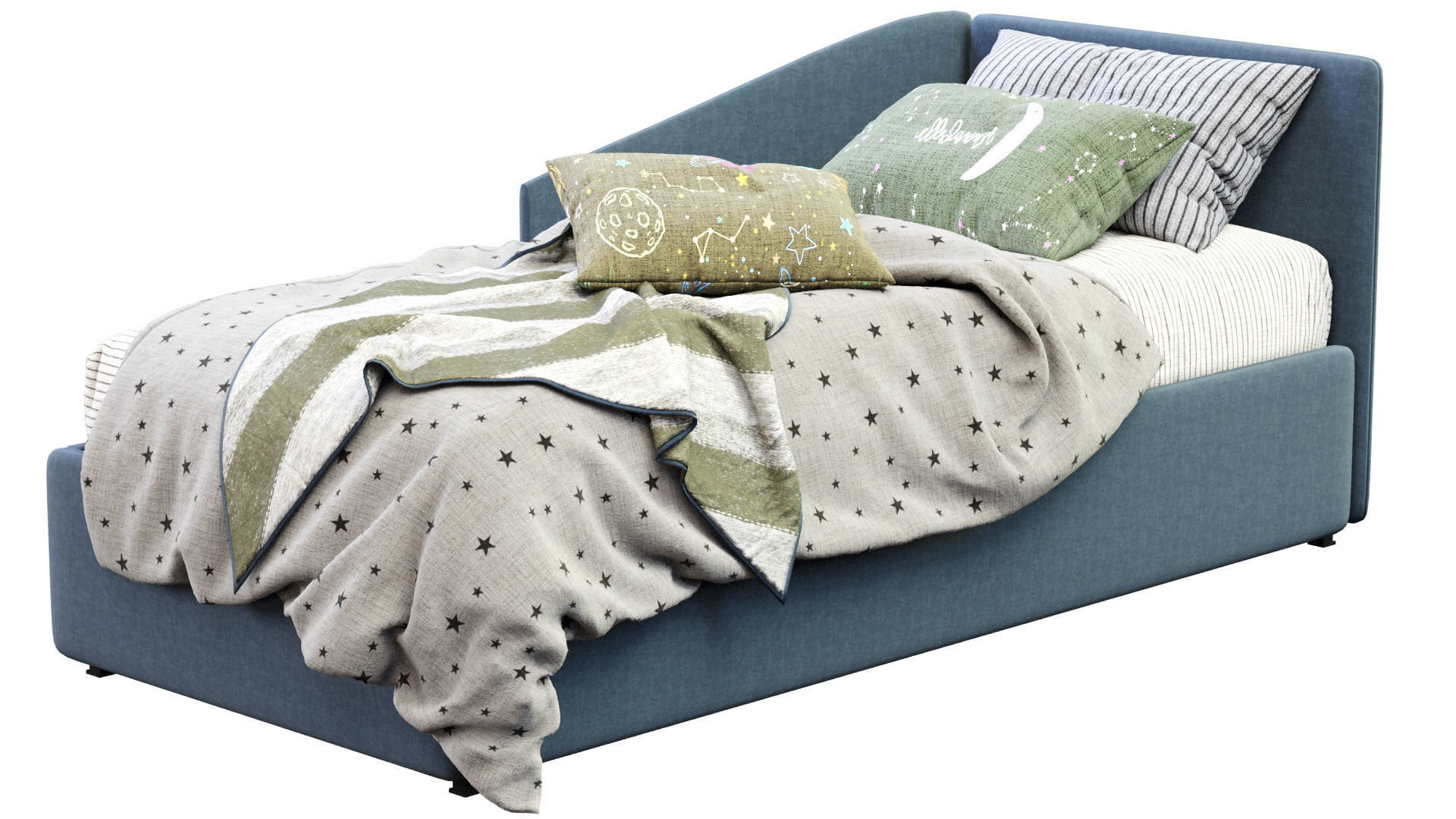 Titti Single Bed By Bonaldo 3D model_14