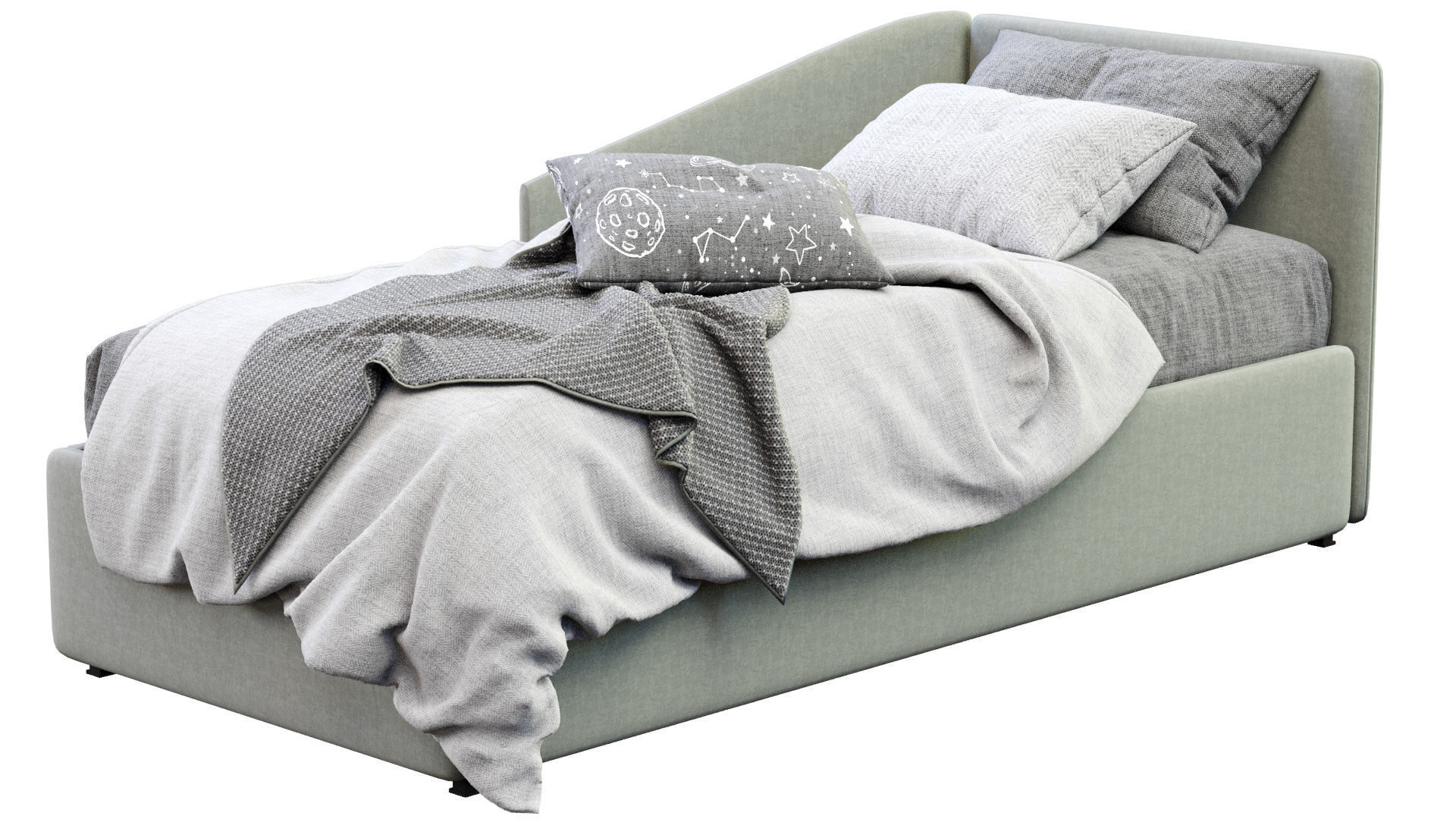 Titti Single Bed By Bonaldo 3D model_6